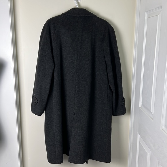 Vintage Kingsway Simpson Sears Boyfriend Wool Trench Slouch Coat Size Large - Picture 5 of 13